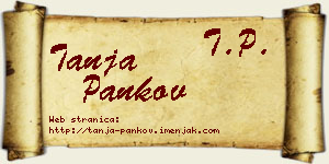 Tanja Pankov vizit kartica